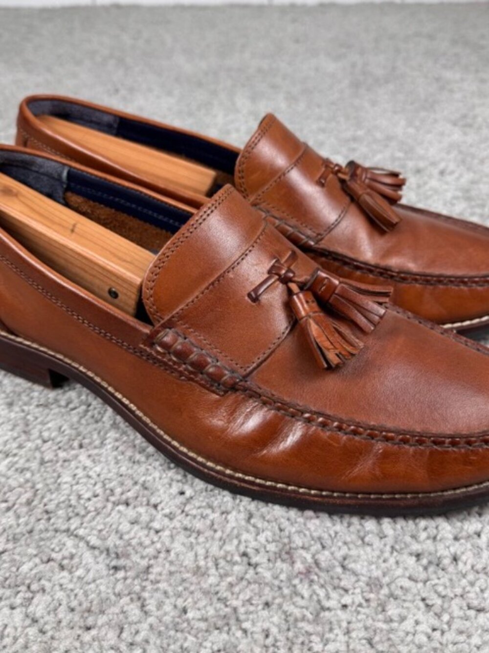 Cole Haan Men’s Shoes Pinch Tassel Loafer Brown Leather Size 10 M Maine Classic